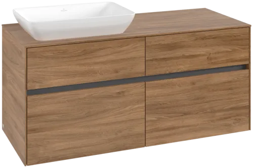 VILLEROY BOCH Toaletní skříňka Collaro, 4 výsuvy, 1200 x 548 x 500 mm, dub Kansas / dub Kansas #C11300RH
