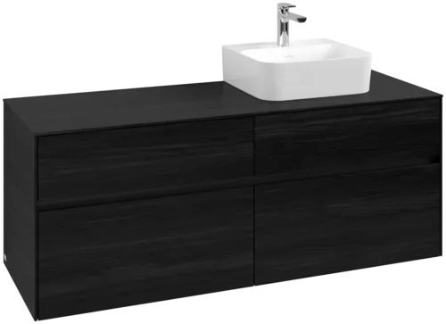 VILLEROY BOCH Toaletní skříňka Collaro, 4 výsuvy, 1400 x 548 x 500 mm, černý dub / černý dub #C10200AB