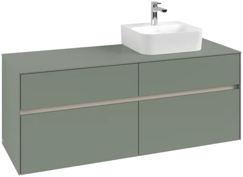 VILLEROY BOCH Toaletní skříňka Collaro, 4 výsuvy, 1400 x 548 x 500 mm, Soft Green / Soft Green #C10200AF