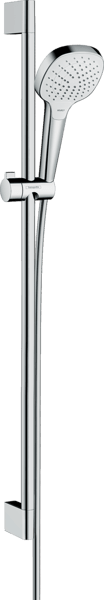 Obrázek HANSGROHE Croma Select E sprchová sada Vario EcoSmart 9 l/min se sprchovou tyčí 90 cm #26593400 - bílá/chrom