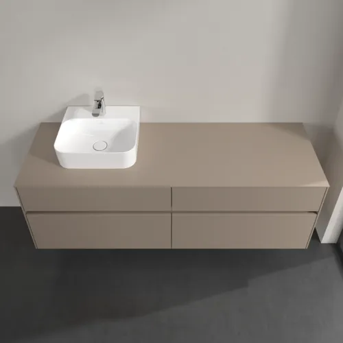 VILLEROY BOCH Toaletní skříňka Collaro, s osvětlením, 4 výsuvy, 1600 x 548 x 500 mm, taupe / taupe #C105B0VM, obrázek 4