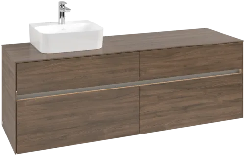 VILLEROY BOCH Toaletní skříňka Collaro, s osvětlením, 4 výsuvy, 1600 x 548 x 500 mm, Arizona Oak / Arizona Oak #C105B0VH
