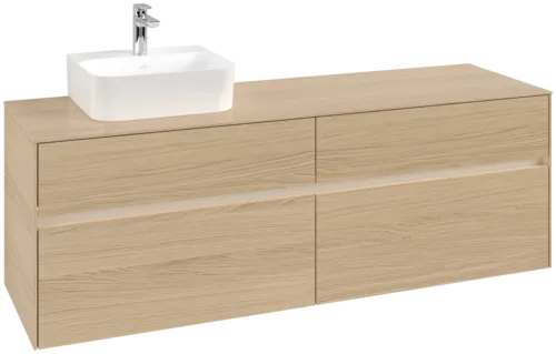 VILLEROY BOCH Toaletní skříňka Collaro, s osvětlením, 4 výsuvy, 1600 x 548 x 500 mm, severský dub / severský dub #C105B0VJ