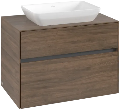 VILLEROY BOCH Toaletní skříňka Collaro, 2 výsuvy, 800 x 548 x 500 mm, Arizona Oak / Arizona Oak #C10800VH