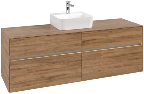 VILLEROY BOCH Toaletní skříňka Collaro, s osvětlením, 4 výsuvy, 1600 x 548 x 500 mm, dub Kansas / dub Kansas #C104B0RH
