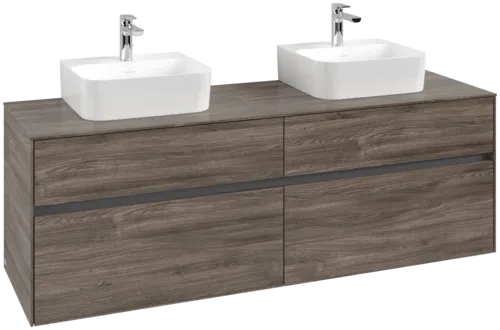 VILLEROY BOCH Toaletní skříňka Collaro, 4 výsuvy, 1600 x 548 x 500 mm, Kamenný dub / Kamenný dub #C10700RK