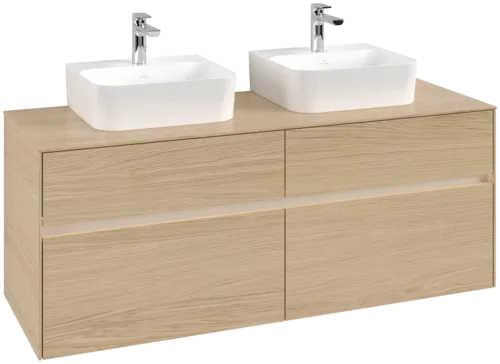 VILLEROY BOCH Toaletní skříňka Collaro, s osvětlením, 4 výsuvy, 1400 x 548 x 500 mm, severský dub / severský dub #C103B0VJ