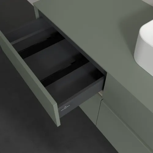 VILLEROY BOCH Toaletní skříňka Collaro, s osvětlením, 4 výsuvy, 1200 x 548 x 500 mm, Soft Green / Soft Green #C099B0AF, obrázek 8