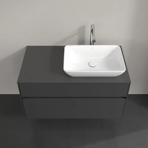 VILLEROY BOCH Collaro toaletní skříňka, s osvětlením, 2 výsuvy, 1000 x 548 x 500 mm, Grafit / Grafit #C111B0VR, obrázek 4