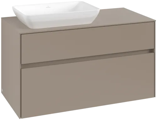 VILLEROY BOCH Toaletní skříňka Collaro, 2 výsuvy, 1000 x 548 x 500 mm, taupe / taupe #C11000VM