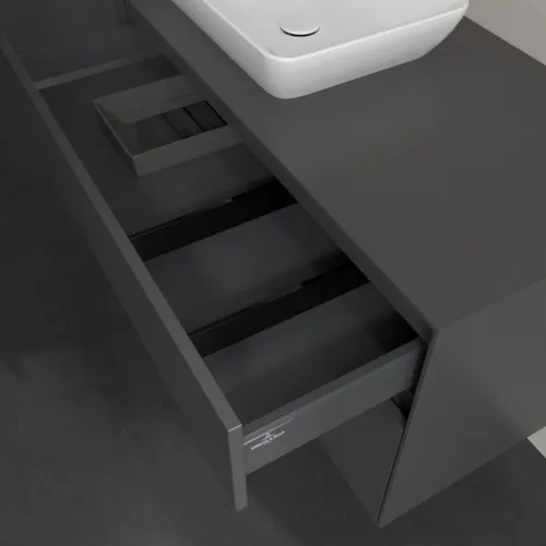 VILLEROY BOCH Collaro toaletní skříňka, 2 výsuvy, 1000 x 548 x 500 mm, grafit / grafit #C11000VR, obrázek 7