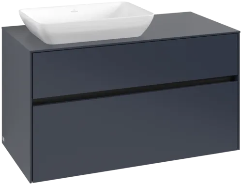 VILLEROY BOCH Toaletní skříňka Collaro, 2 výsuvy, 1000 x 548 x 500 mm, Marine Blue / Marine Blue #C11000VQ