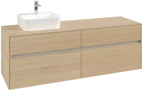 VILLEROY BOCH Toaletní skříňka Collaro, 4 výsuvy, 1600 x 548 x 500 mm, severský dub / severský dub #C10500VJ