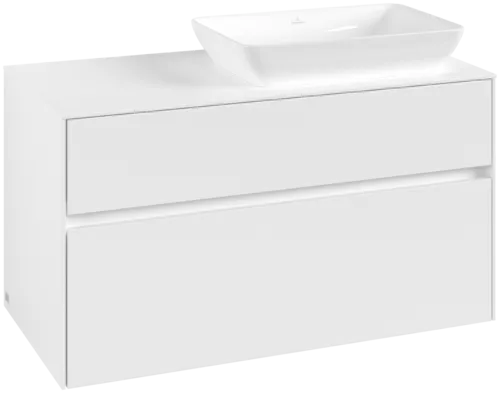 VILLEROY BOCH Collaro toaletní skříňka, 2 výsuvy, 1000 x 548 x 500 mm, bílá matná / bílá matná #C11100MS