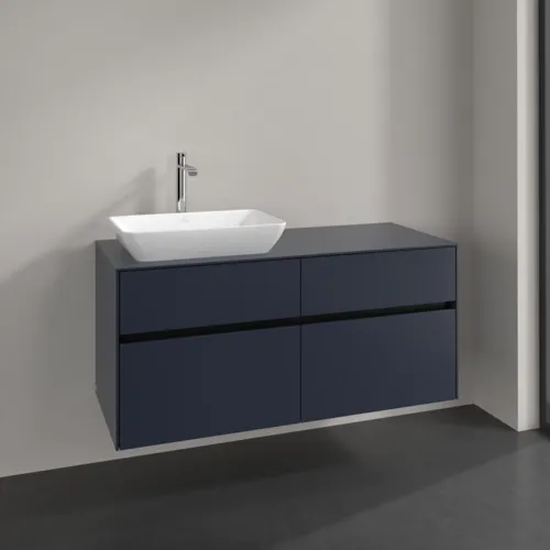 VILLEROY BOCH Collaro toaletní skříňka, 4 zásuvky, 1200 x 548 x 500 mm, Marine Blue / Marine Blue #C11300VQ, obrázek 2