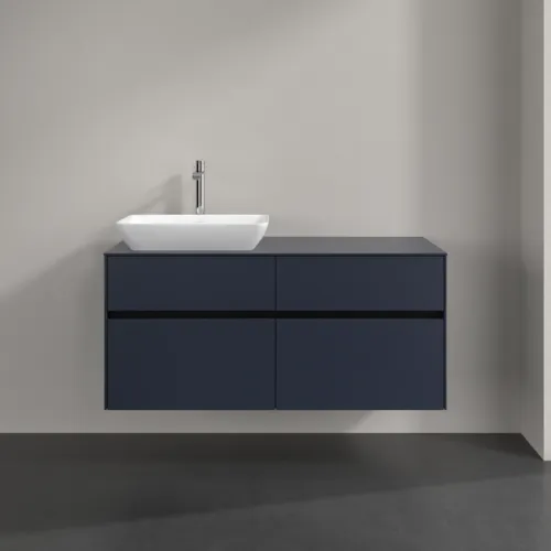 VILLEROY BOCH Collaro toaletní skříňka, 4 zásuvky, 1200 x 548 x 500 mm, Marine Blue / Marine Blue #C11300VQ, obrázek 3