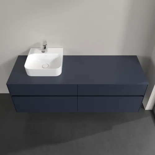 VILLEROY BOCH Toaletní skříňka Collaro, 4 výsuvy, 1600 x 548 x 500 mm, Marine Blue / Marine Blue #C10500VQ, obrázek 4