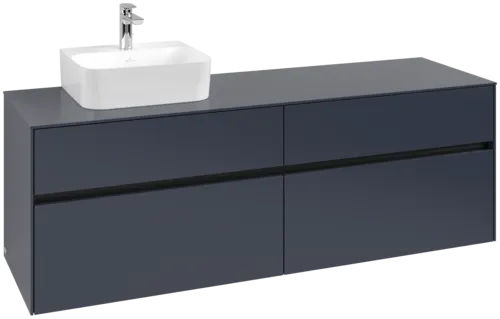 VILLEROY BOCH Toaletní skříňka Collaro, 4 výsuvy, 1600 x 548 x 500 mm, Marine Blue / Marine Blue #C10500VQ