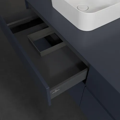 VILLEROY BOCH Toaletní skříňka Collaro, 4 výsuvy, 1600 x 548 x 500 mm, Marine Blue / Marine Blue #C10500VQ, obrázek 7