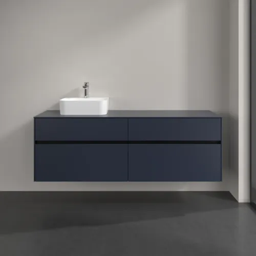 VILLEROY BOCH Toaletní skříňka Collaro, 4 výsuvy, 1600 x 548 x 500 mm, Marine Blue / Marine Blue #C10500VQ, obrázek 3
