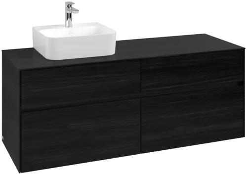 VILLEROY BOCH Toaletní skříňka Collaro, 4 výsuvy, 1400 x 548 x 500 mm, černý dub / černý dub #C10100AB