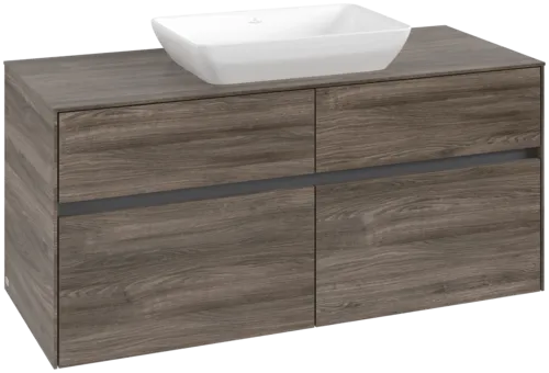 VILLEROY BOCH Toaletní skříňka Collaro, 4 výsuvy, 1200 x 548 x 500 mm, Kamenný dub / Kamenný dub #C11200RK
