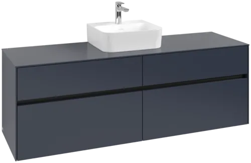 VILLEROY BOCH Toaletní skříňka Collaro, s osvětlením, 4 výsuvy, 1600 x 548 x 500 mm, Marine Blue / Marine Blue #C104B0VQ