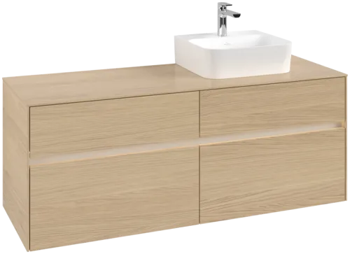 VILLEROY BOCH Toaletní skříňka Collaro, s osvětlením, 4 výsuvy, 1400 x 548 x 500 mm, severský dub / severský dub #C102B0VJ