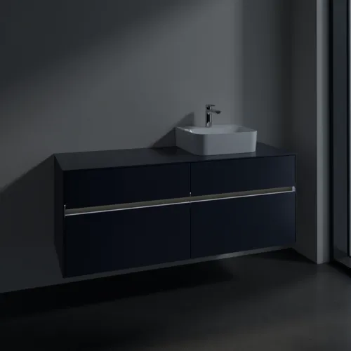 VILLEROY BOCH Toaletní skříňka Collaro, s osvětlením, 4 výsuvy, 1400 x 548 x 500 mm, Marine Blue / Marine Blue #C102B0VQ, obrázek 5