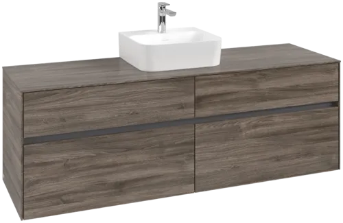 VILLEROY BOCH Toaletní skříňka Collaro, 4 výsuvy, 1600 x 548 x 500 mm, Kamenný dub / Kamenný dub #C10400RK