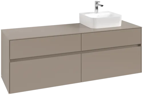 VILLEROY BOCH Toaletní skříňka Collaro, 4 výsuvy, 1600 x 548 x 500 mm, taupe / taupe #C10600VM