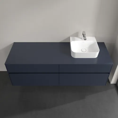 VILLEROY BOCH Toaletní skříňka Collaro, 4 výsuvy, 1600 x 548 x 500 mm, Marine Blue / Marine Blue #C10600VQ, obrázek 4