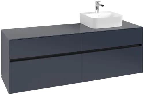 VILLEROY BOCH Toaletní skříňka Collaro, 4 výsuvy, 1600 x 548 x 500 mm, Marine Blue / Marine Blue #C10600VQ
