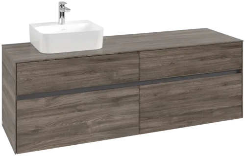 VILLEROY BOCH Toaletní skříňka Collaro, 4 výsuvy, 1600 x 548 x 500 mm, Kamenný dub / Kamenný dub #C10500RK
