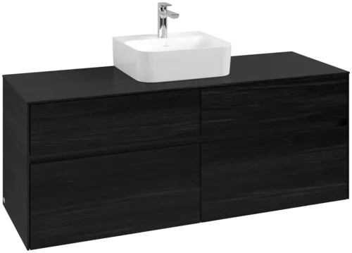 VILLEROY BOCH Toaletní skříňka Collaro, 4 výsuvy, 1400 x 548 x 500 mm, černý dub / černý dub #C10000AB