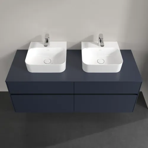VILLEROY BOCH Toaletní skříňka Collaro, s osvětlením, 4 výsuvy, 1400 x 548 x 500 mm, Marine Blue / Marine Blue #C103B0VQ, obrázek 4