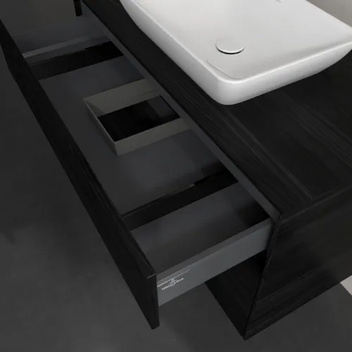 VILLEROY BOCH Toaletní skříňka Collaro, 2 výsuvy, 1000 x 548 x 500 mm, černý dub / černý dub #C10900AB, obrázek 7