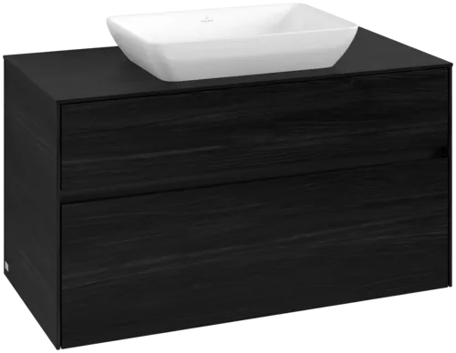 VILLEROY BOCH Toaletní skříňka Collaro, 2 výsuvy, 1000 x 548 x 500 mm, černý dub / černý dub #C10900AB