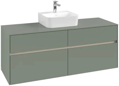 VILLEROY BOCH Toaletní skříňka Collaro, 4 výsuvy, 1400 x 548 x 500 mm, Soft Green / Soft Green #C10000AF