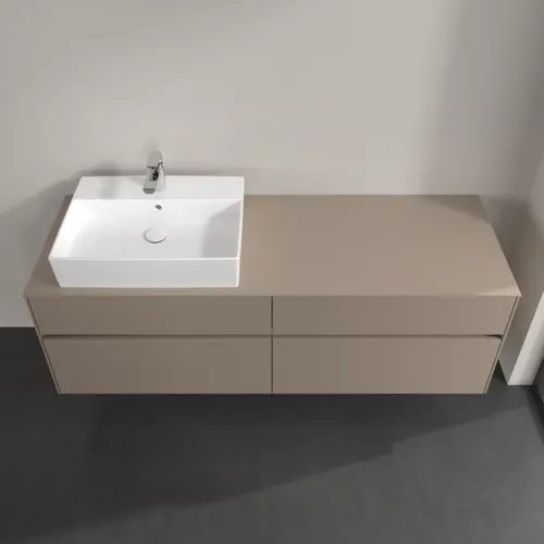VILLEROY BOCH Toaletní skříňka Collaro, 4 výsuvy, 1600 x 548 x 500 mm, taupe / taupe #C13500VM, obrázek 4