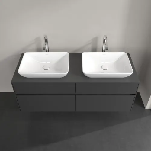 VILLEROY BOCH Toaletní skříňka Collaro, 4 výsuvy, 1400 x 548 x 500 mm, grafitová / grafitová #C11900VR, obrázek 4
