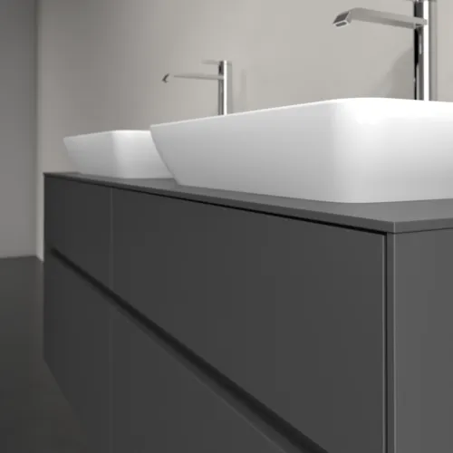 VILLEROY BOCH Toaletní skříňka Collaro, 4 výsuvy, 1400 x 548 x 500 mm, grafitová / grafitová #C11900VR, obrázek 5