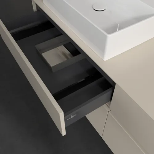 VILLEROY BOCH Toaletní skříňka Collaro, 4 výsuvy, 1600 x 548 x 500 mm, Cashmere Grey / Cashmere Grey #C13500VN, obrázek 7