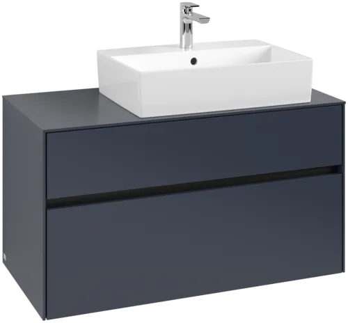 VILLEROY BOCH Toaletní skříňka Collaro, 2 výsuvy, 1000 x 548 x 500 mm, Marine Blue / Marine Blue #C12700VQ