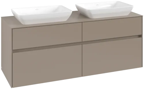 VILLEROY BOCH Toaletní skříňka Collaro, 4 výsuvy, 1400 x 548 x 500 mm, taupe / taupe #C11900VM