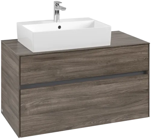 VILLEROY BOCH Toaletní skříňka Collaro, 2 výsuvy, 1000 x 548 x 500 mm, Kamenný dub / Kamenný dub #C12600RK