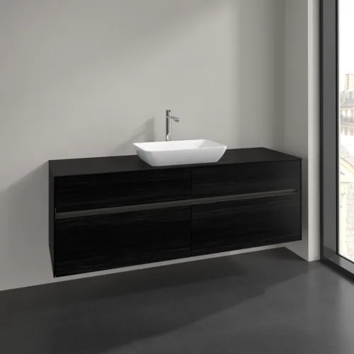 VILLEROY BOCH Toaletní skříňka Collaro, s osvětlením, 4 výsuvy, 1600 x 548 x 500 mm, černý dub / černý dub #C120B0AB, obrázek 2