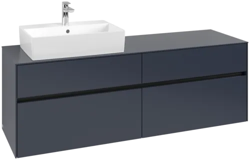 VILLEROY BOCH Toaletní skříňka Collaro, 4 výsuvy, 1600 x 548 x 500 mm, Marine Blue / Marine Blue #C13500VQ