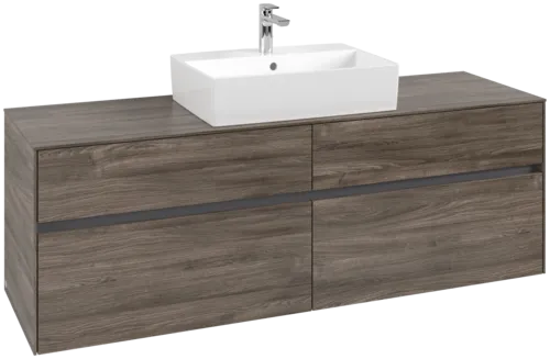 VILLEROY BOCH Toaletní skříňka Collaro, 4 výsuvy, 1600 x 548 x 500 mm, Kamenný dub / Kamenný dub #C13400RK