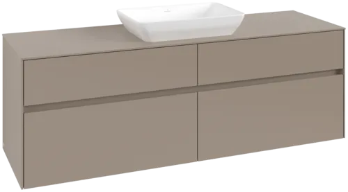 VILLEROY BOCH Toaletní skříňka Collaro, 4 výsuvy, 1600 x 548 x 500 mm, taupe / taupe #C12000VM